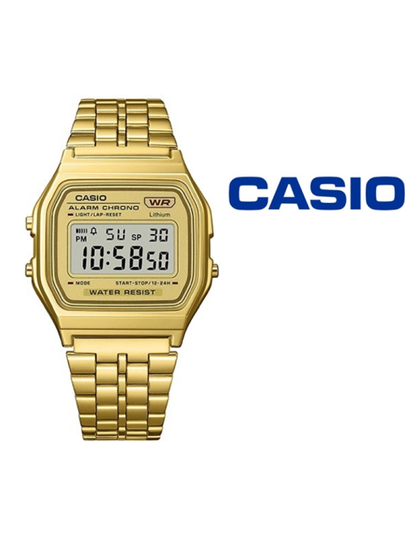 Casio - Relógio Casio A158WETG-9AEF