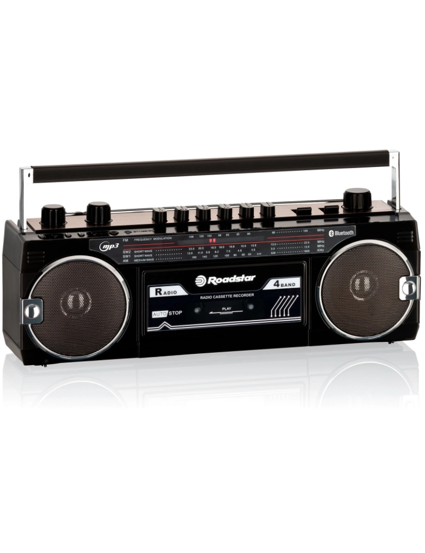 imagem de Rádio Gravador com CD e Cassete RCR-3025EBT/BK1