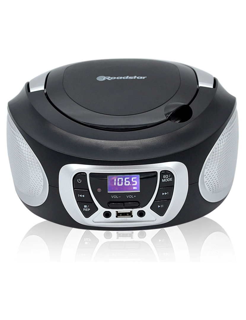 Roadstar - Rádio Gravador com CD CDR-365U/SL