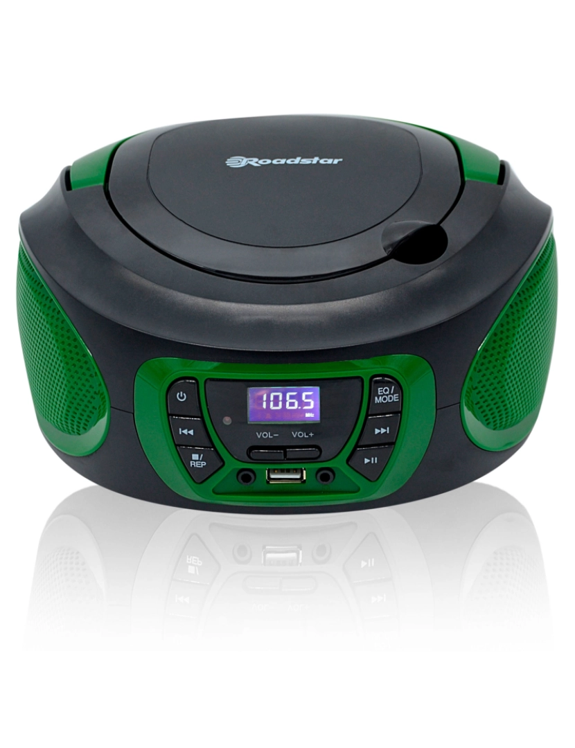 Roadstar - Rádio Gravador com CD CDR-365U/GR