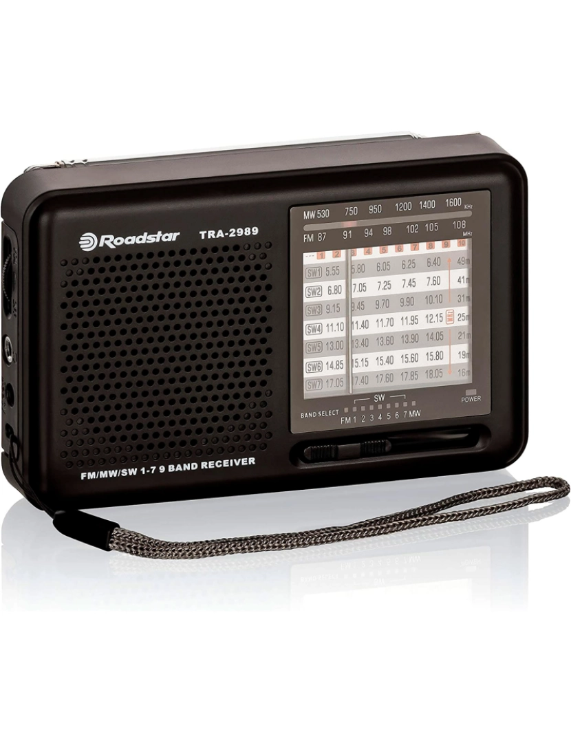 Roadstar - Rádio de bolso multibandas TRA-2989  