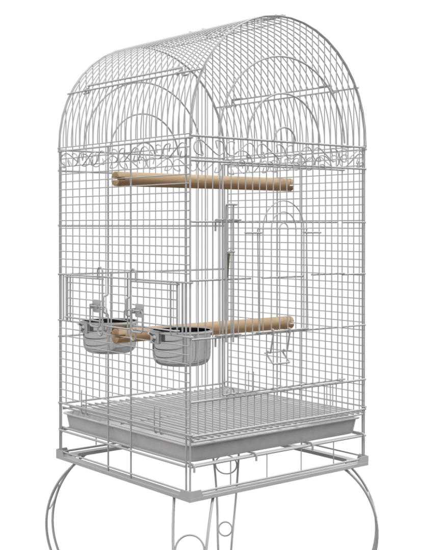 imagem de Gaiola para Pássaros 51x51x153cm cor branco D10-048V018