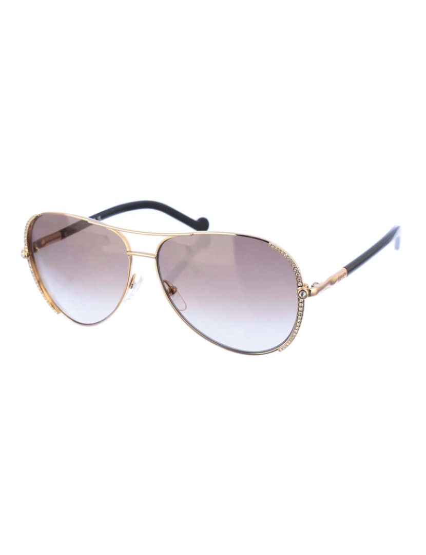 Liu Jo Sunglasses - Óculos de Sol Senhora Dourado-Castanho Escuro