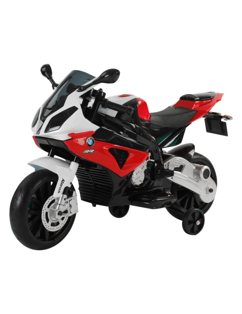 imagem de HomCom® Moto Eléctrica Infantil para Crianças 3-8 Anos Batería 12V 2 Motores com Luzes e Sons 110x47x69cm PP1