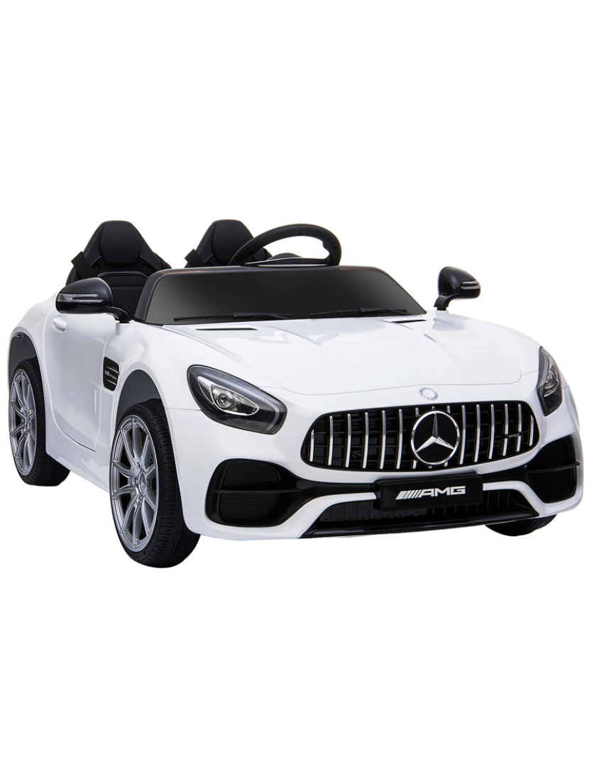 imagem de HOMCOM Mercedes AMG Carro Elétrico Infantil para Crianças acima de 3 anos com Controle Remoto Bateria 12V 4.5AH Carga 40kg 117x74x49cm1