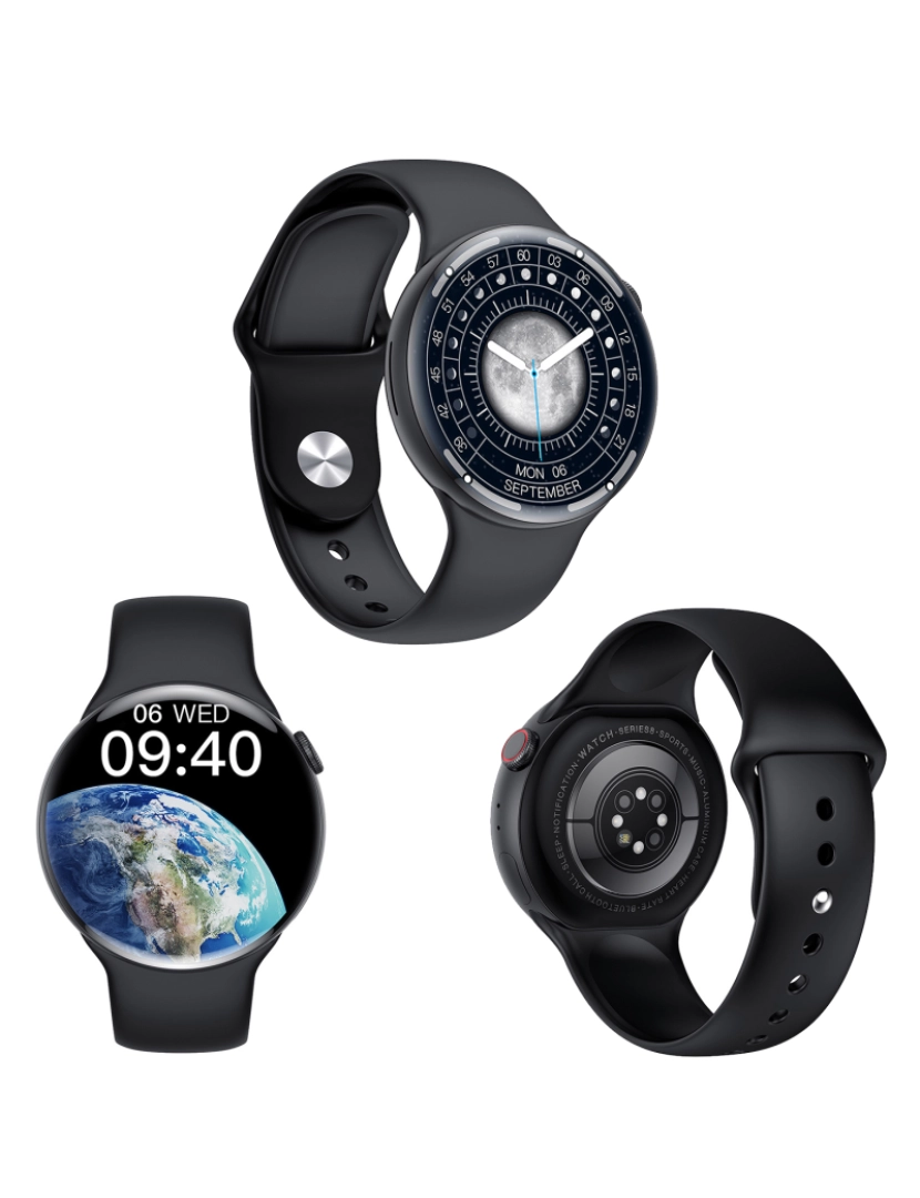 imagem de DAM. Smartwatch Watch8Pro com modo multisport, termômetro, O2 no sangue, pressão arterial, ECG.8