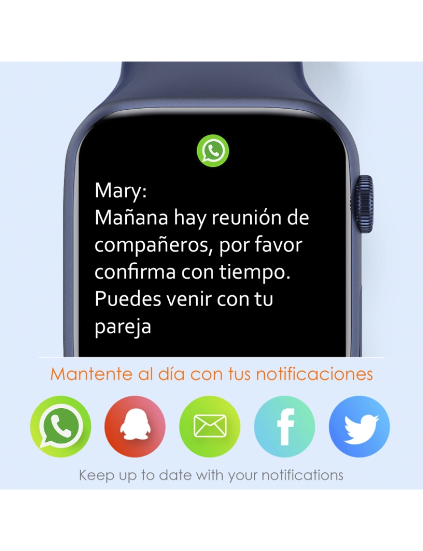 imagem de DAM. Smartwatch W28Max com tela 1.9, monitor cardíaco e ECG, modo multiesporte, acesso a Siri.5