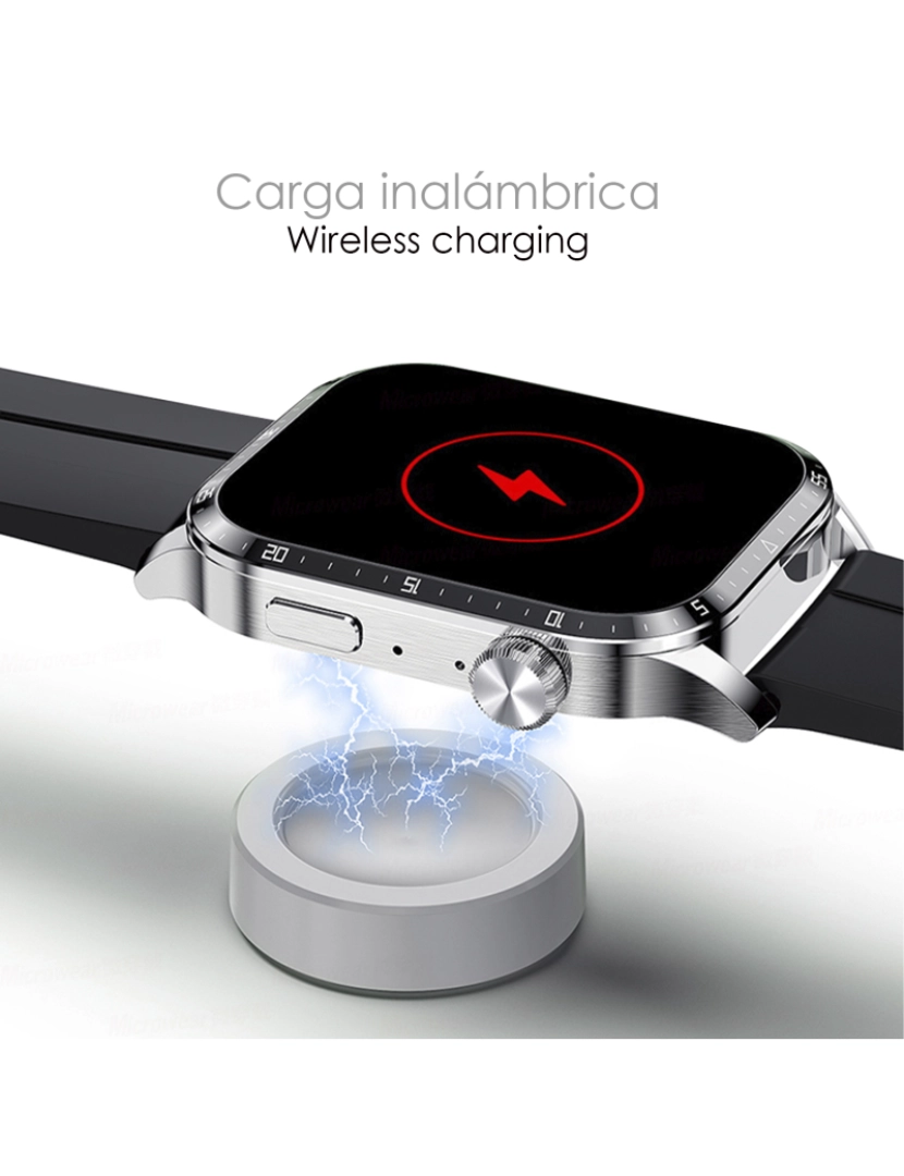 imagem de DAM. Smartwatch GT4 com tela 1.9, coroa giratória multifuncional, pressão arterial, ECG e notificações. Pulseira de couro.8