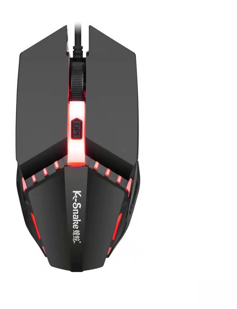 imagem de DAM. Mouse para jogos M11 com luzes LED RGB. 800, 1200 e 1600 ppp.3