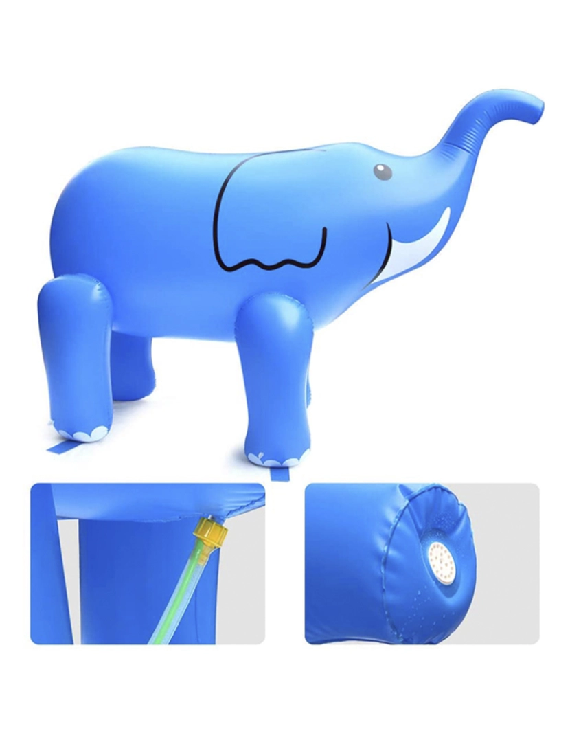 imagem de DAM. Elefante inflável gigante com aspersor de água no porta-malas. 220x160cm.5
