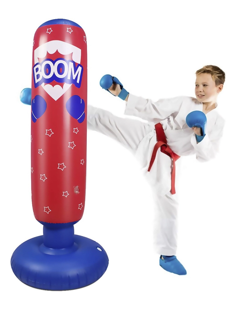 imagem de DAM. Bola de boxe inflável, prática de karatê, boxe. 125cm.3