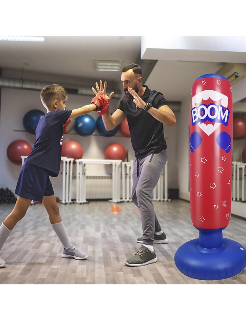 imagem de DAM. Bola de boxe inflável, prática de karatê, boxe. 125cm.6