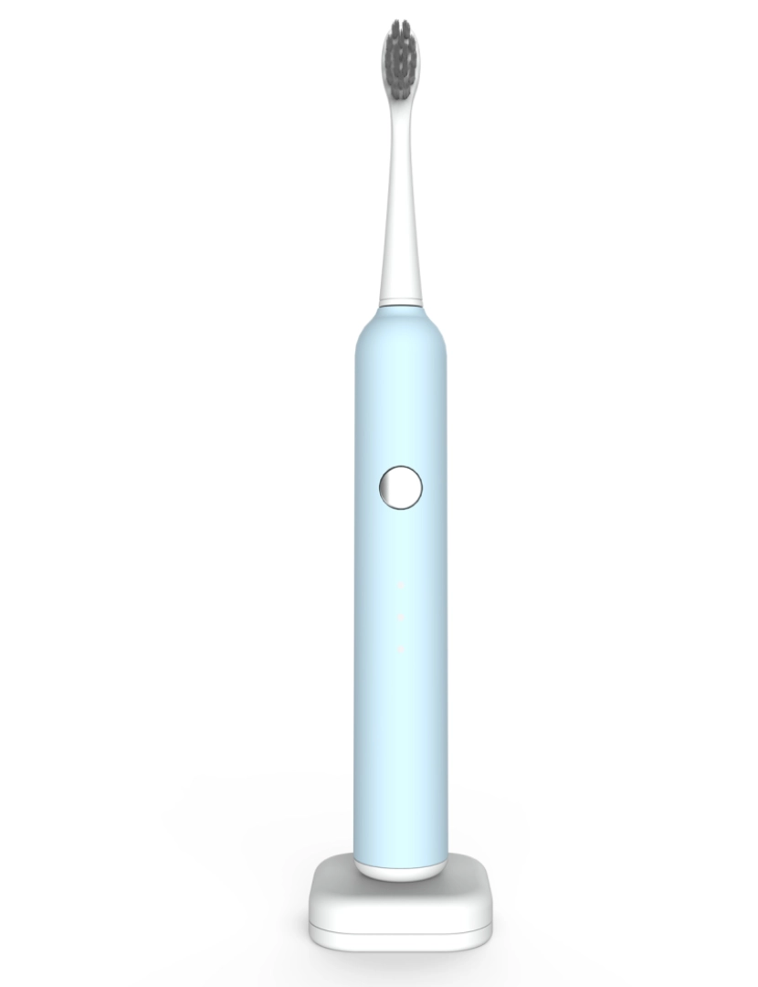 imagem de DAM. Escova de dentes elétrica com bateria recarregável e 3 cabeças. Carregamento sem fio indutivo.2