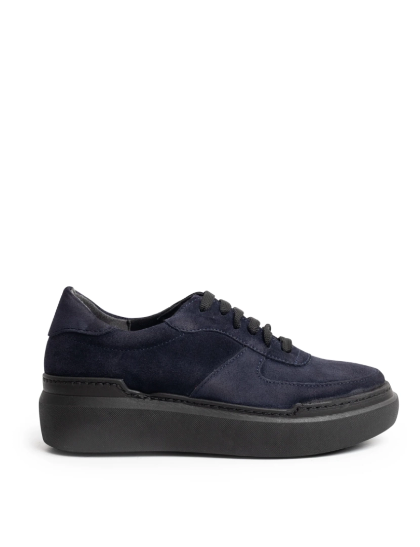 Hush Puppies - Alexia Lace Up Navy Suede
