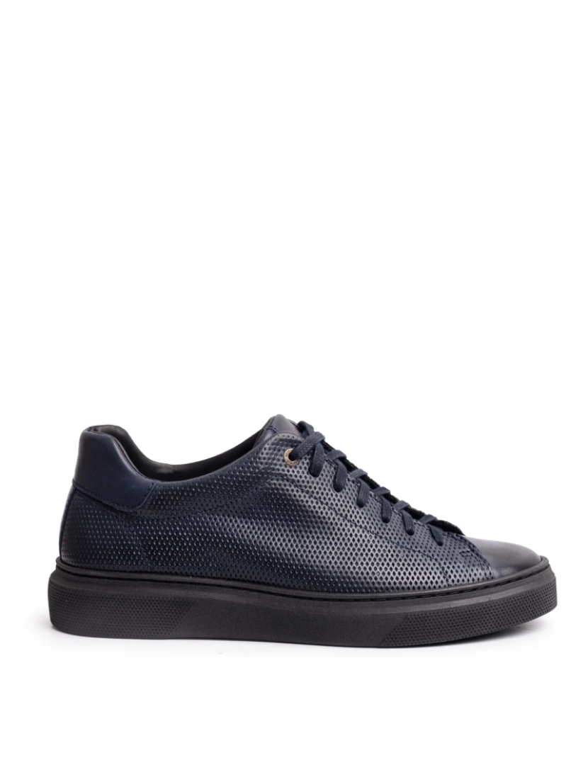 imagem de Alfi Laceup Navy Leather1