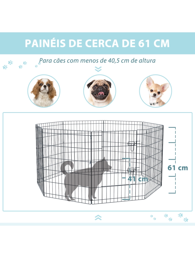 imagem de Parque para Cães 76x61cm cor preto D06-0206