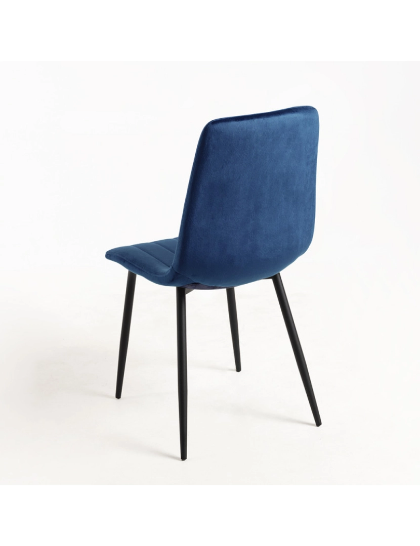 imagem de Pack 6 Cadeiras Veludo Liny - Azul3