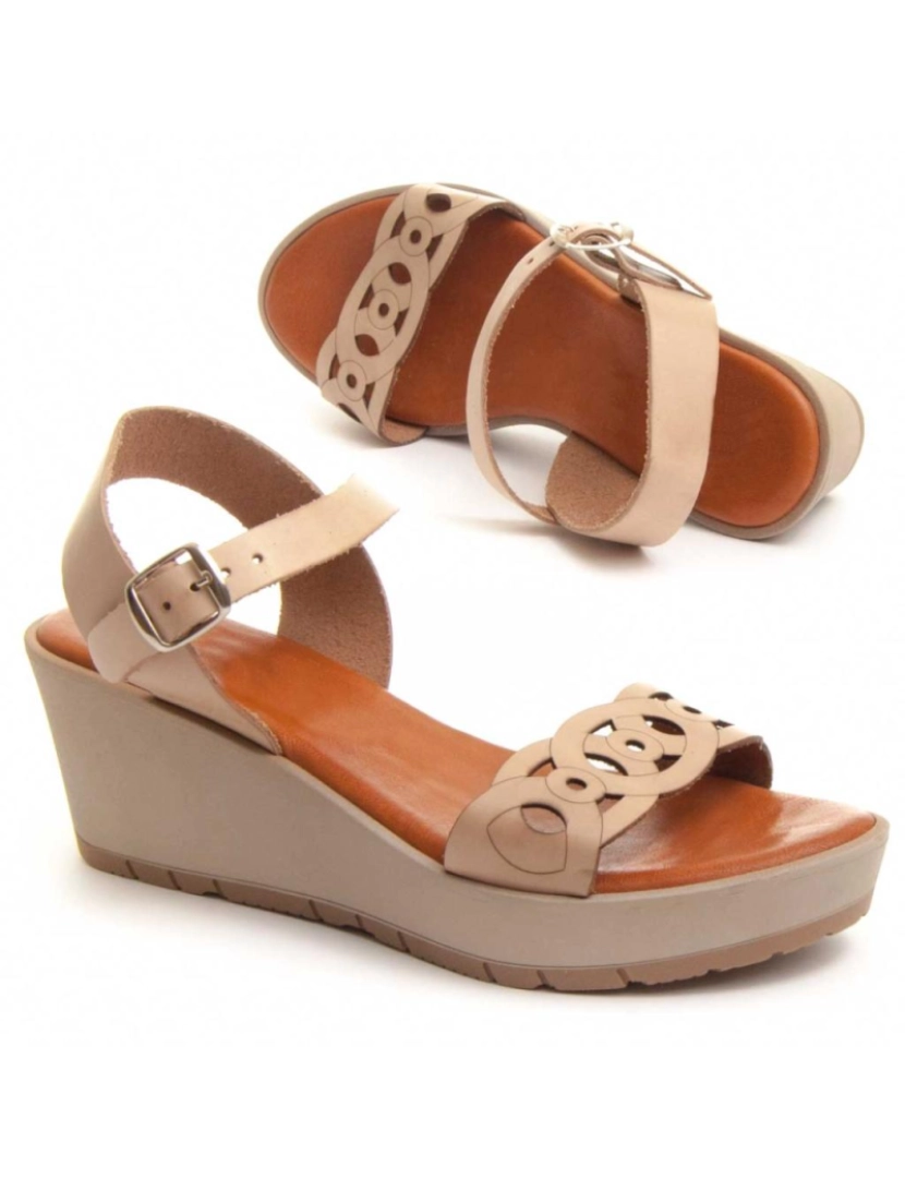 imagem de Wedge Sandal Purapiel Vesunioflex para mulher1