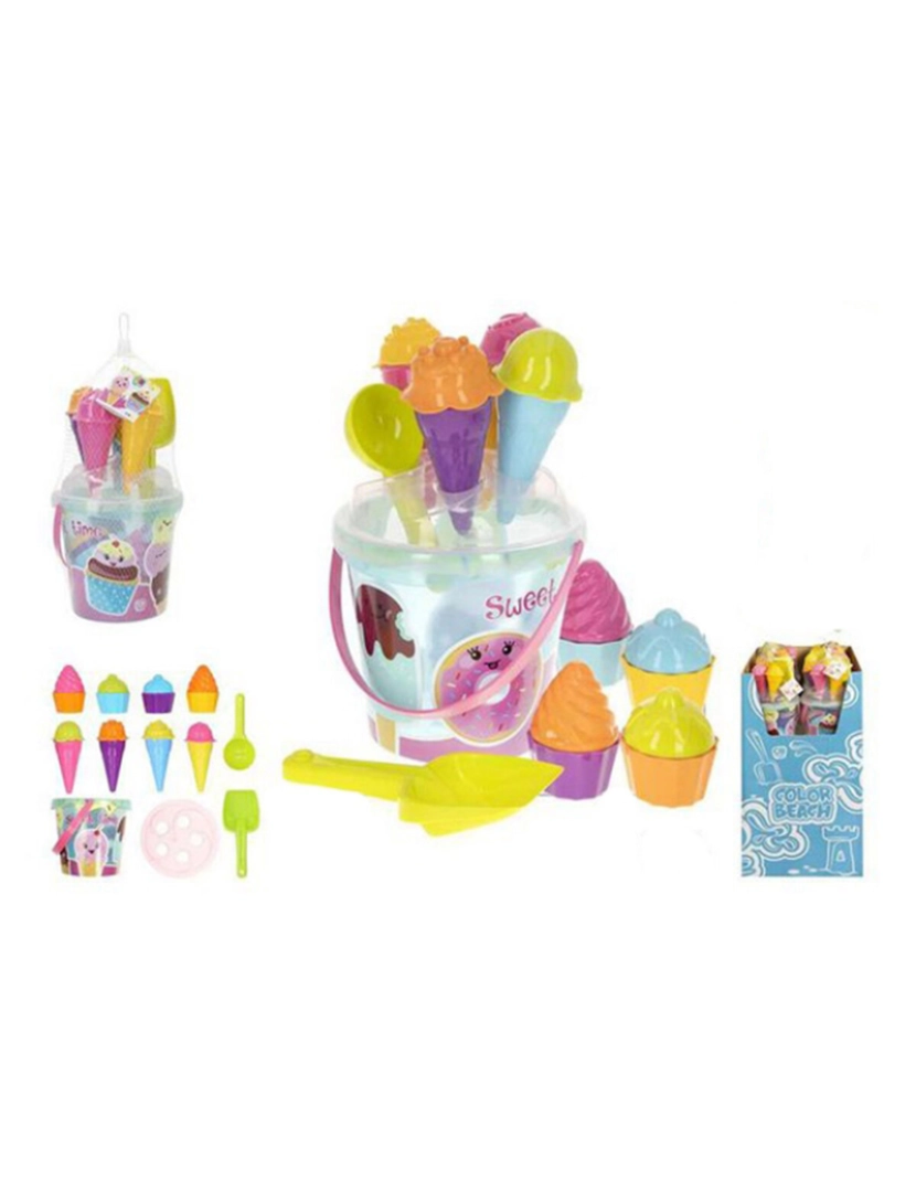 Colorbaby - Conjunto de brinquedos de praia Colorbaby 20 pcs