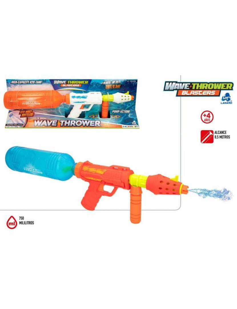 Colorbaby - Pistola de Água Colorbaby  Wave Thrower Blaster 