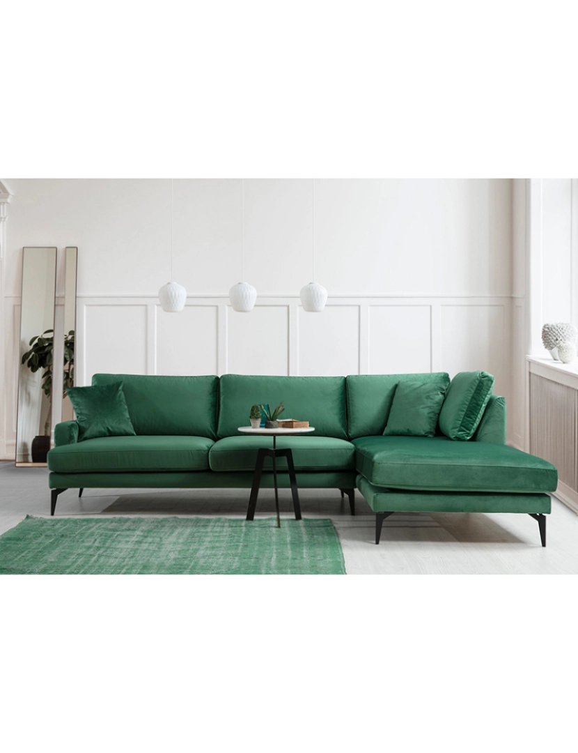 ASR - Sofá Chaise Longue Papira Verde