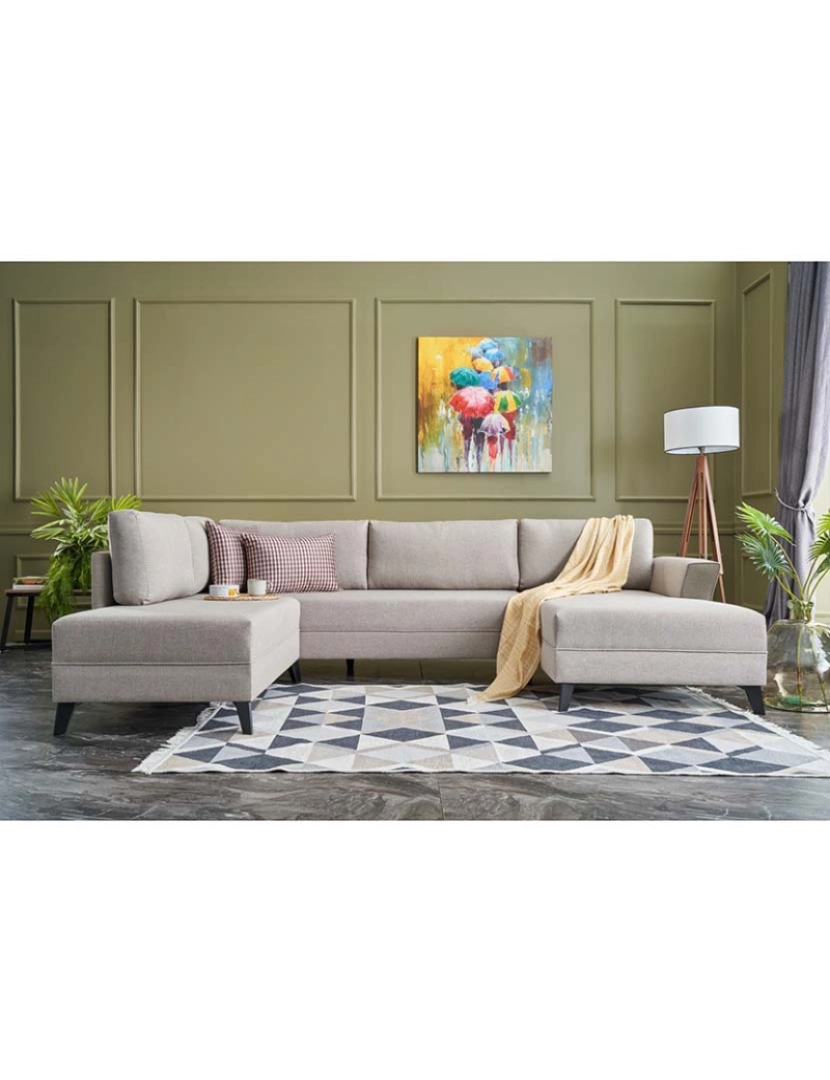 ASR - Sofa Cama Canto Eris Creme