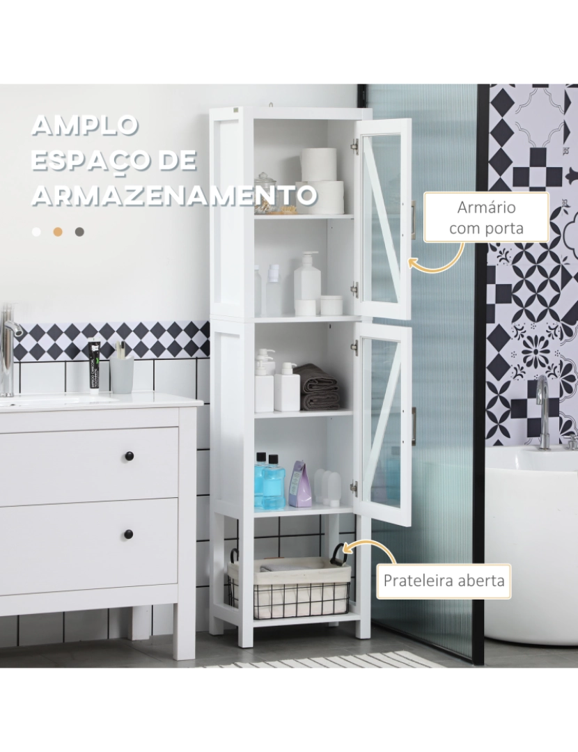 imagem de Coluna Casa de Banho 45x30x170cm cor branco 834-560V80WT4