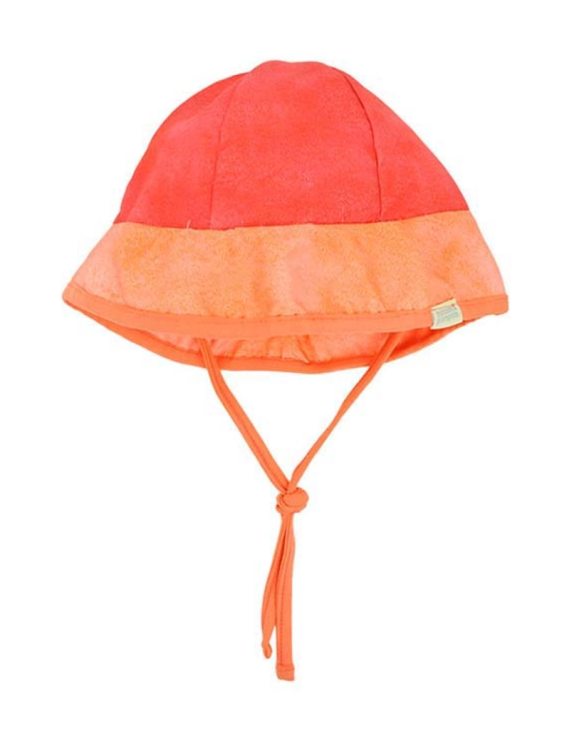 Bonnet à Pompom - Chapéu Criança Vermelho e Laranja