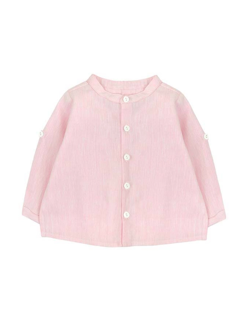 Bonnet à Pompom - Camisa Manga Comprida Menino Rosa