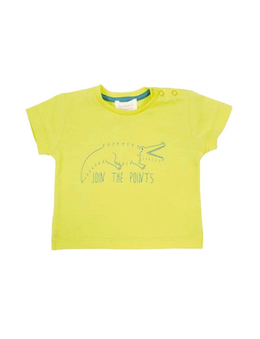 Bonnet à Pompom - T-shirt Menino Amarelo