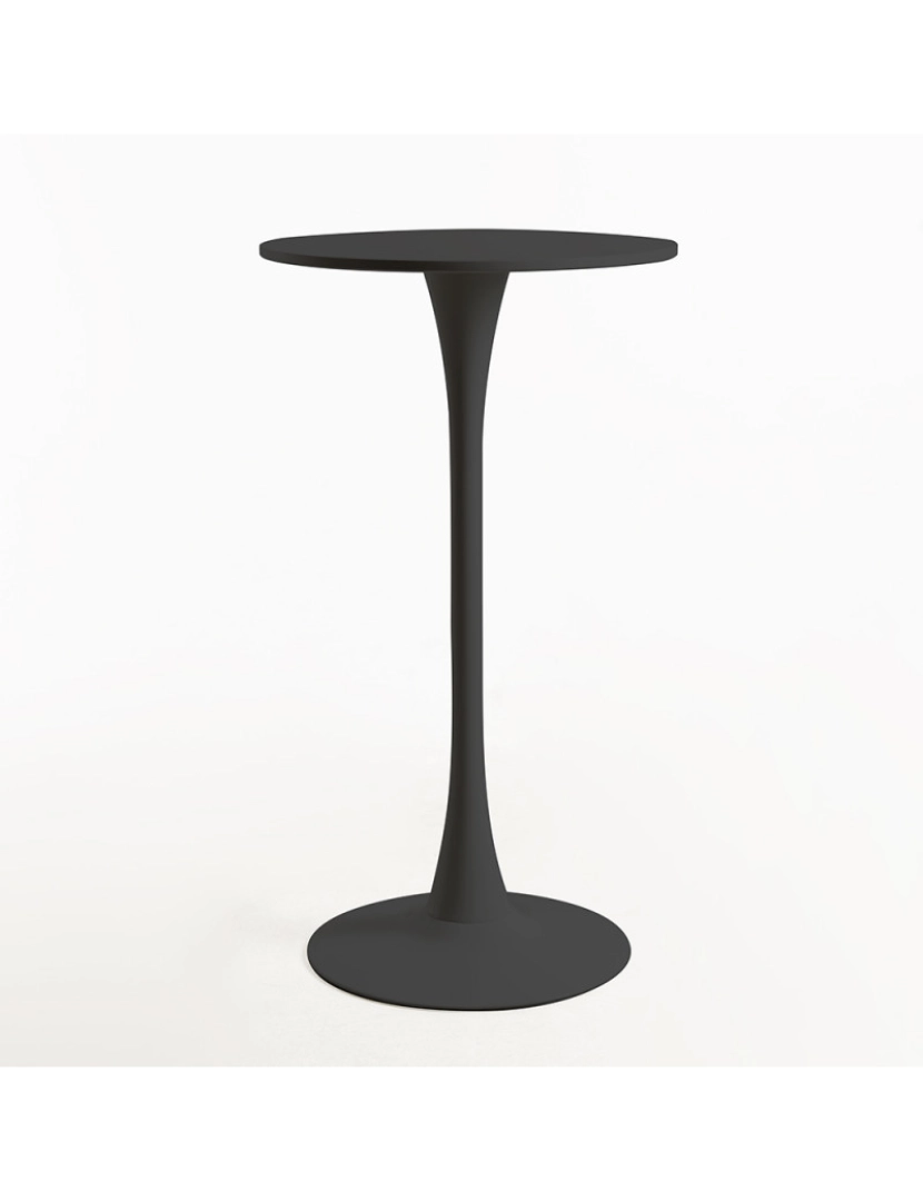 imagem de Mesa Kolio Alta 60 cm - Preto1