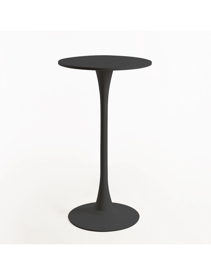 imagem de Mesa Kolio Alta 60 cm - Preto2