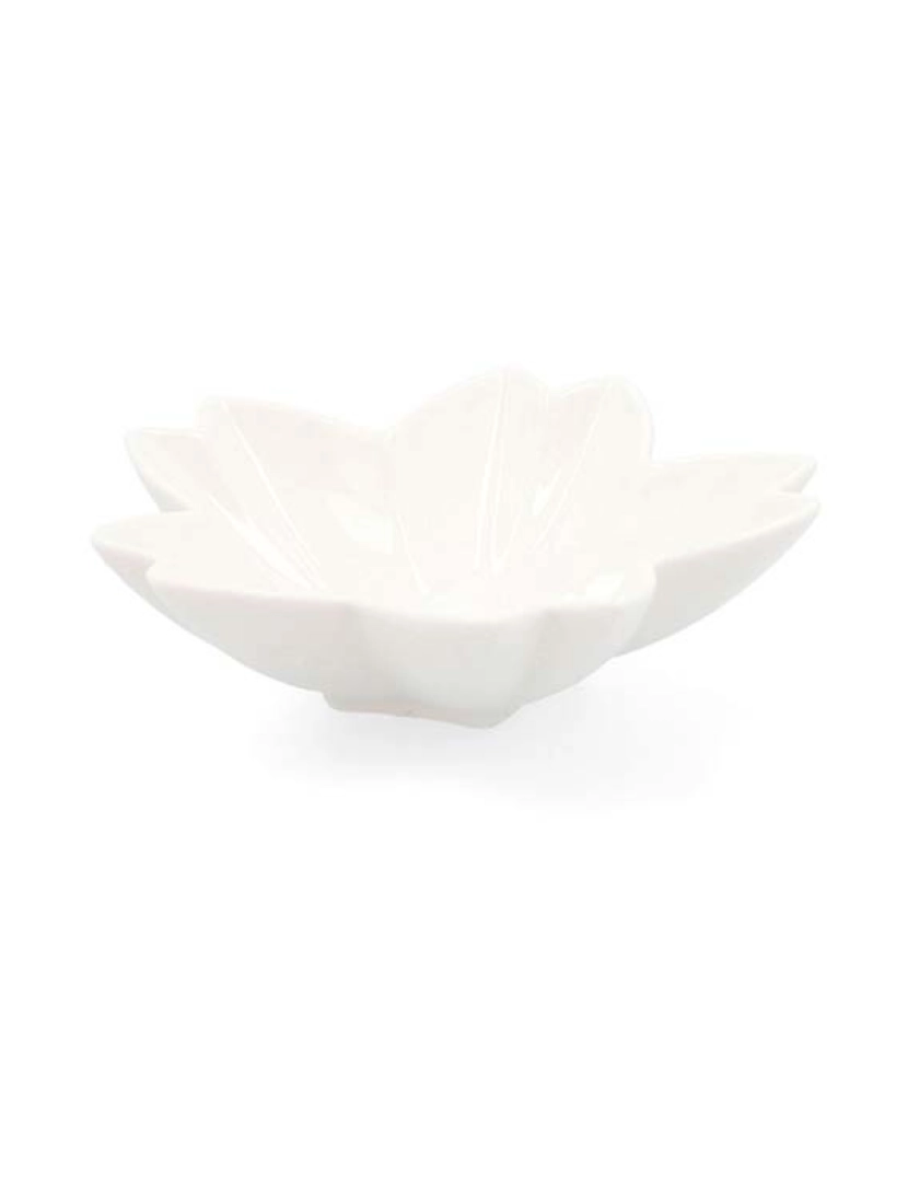 Quid - bandeja de aperitivos Select Flor Cerâmica Branco 6 Unidades Pack 6x