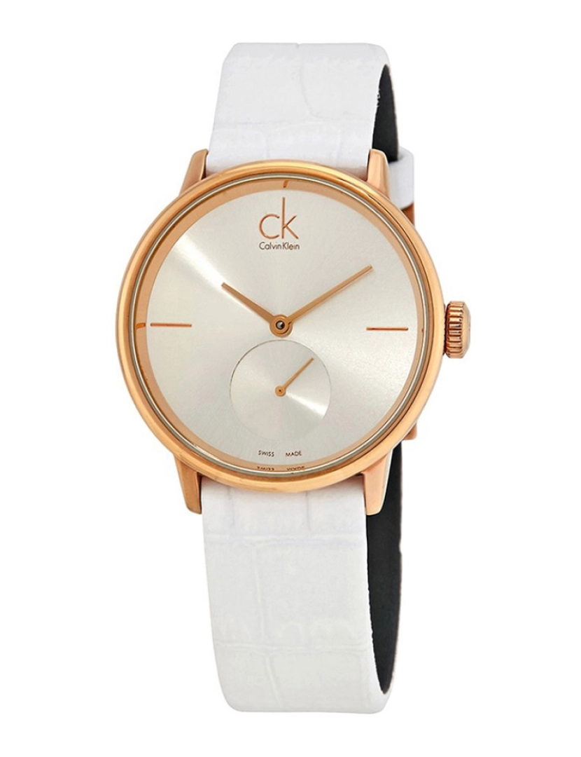 Calvin Klein - Relógio Senhora Dourado e Branco