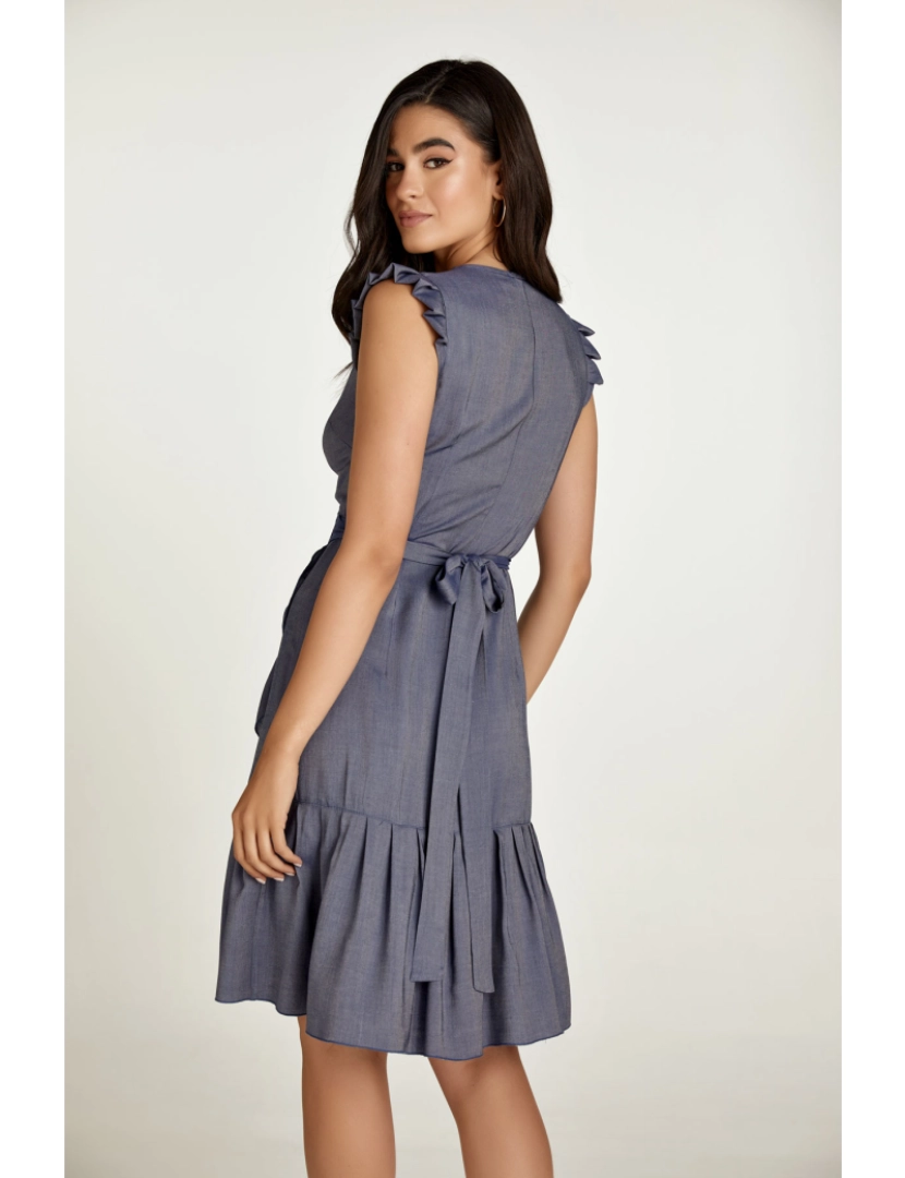 imagem de Vestido de estilo denim azul5