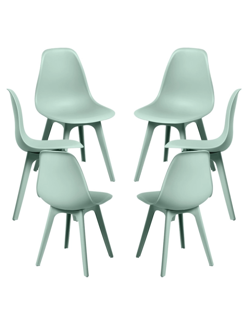 Presentes Miguel - Pack 6 Cadeiras Kelen Suprym - Celadon