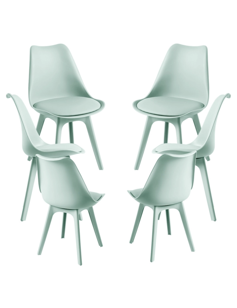 Presentes Miguel - Pack 6 Cadeiras Synk Suprym - Celadon