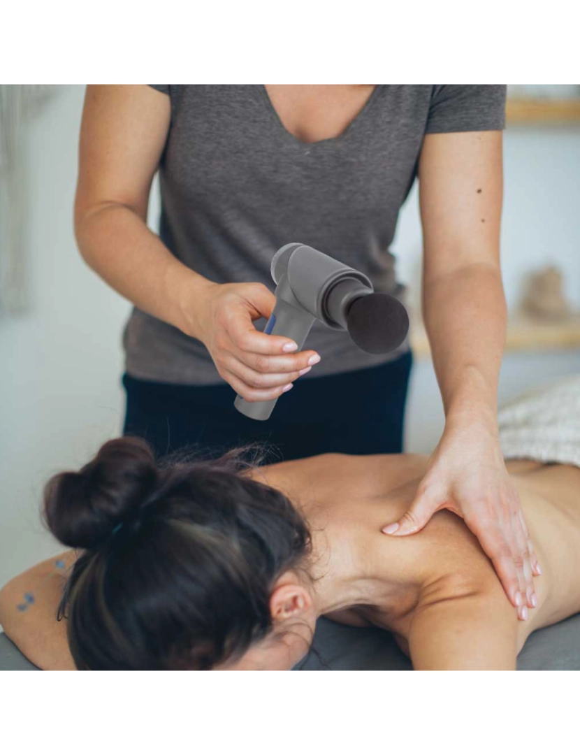 imagem de Pistola de Massagem Massage Gun Fit|Relaxamento e Recuperação Muscular|6 Cabeças8
