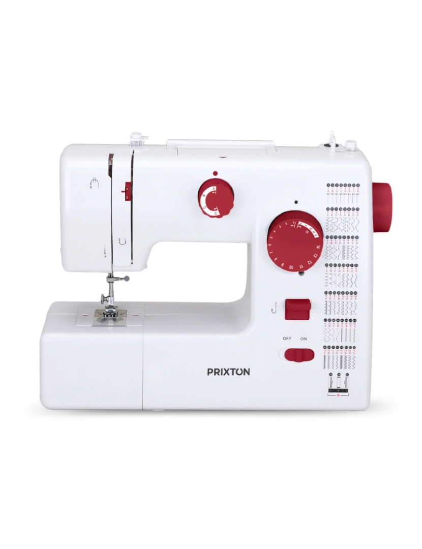 Prixton - Maquina de Costura P130 PRIXTON | 59 Pontos - Garnet