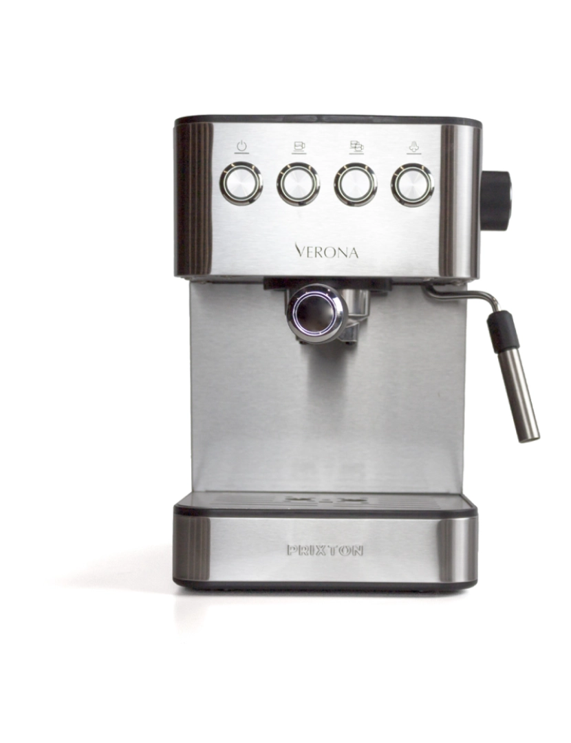 Prixton - Máquina de Café PRIXTON Verona com Vaporizador Ajustável | Cinzento