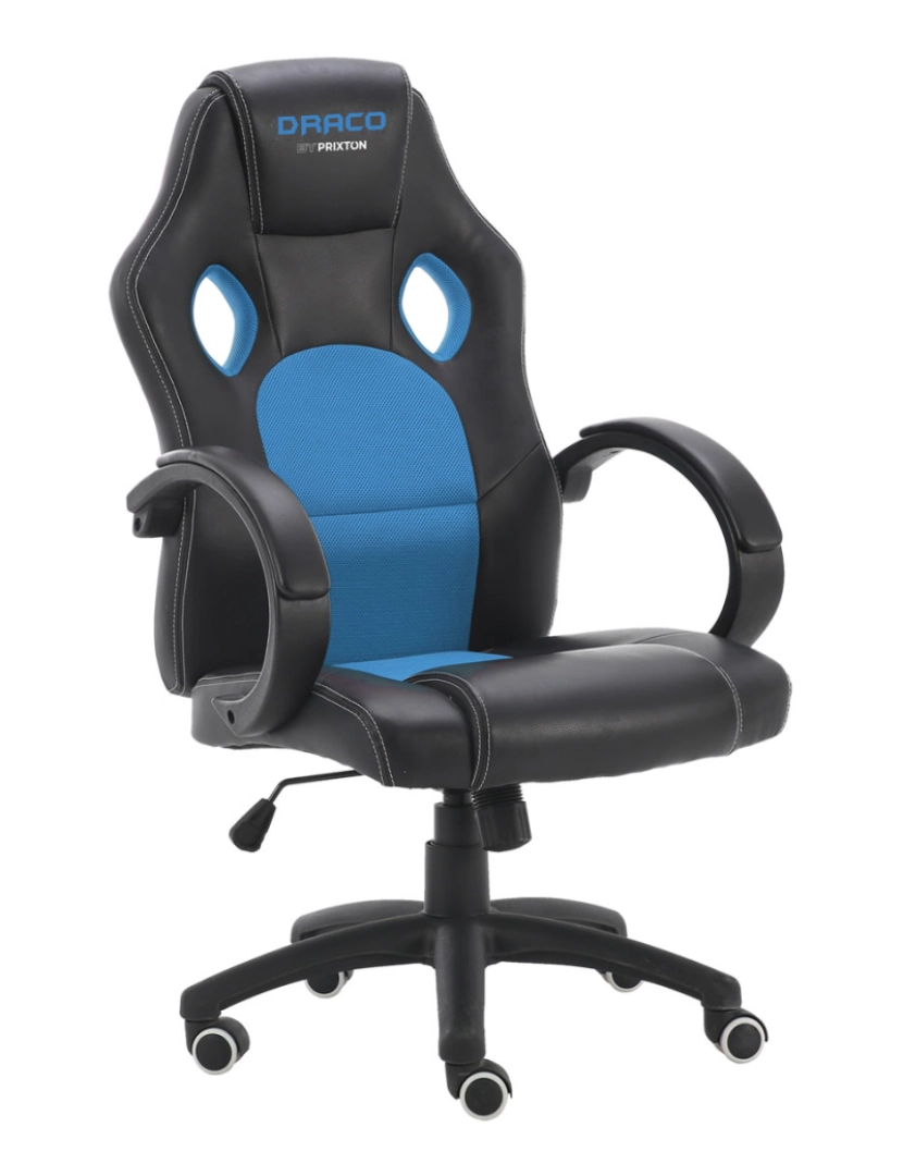 imagem de Cadeira Gaming PRIXTON Draco - Azul e Preto2