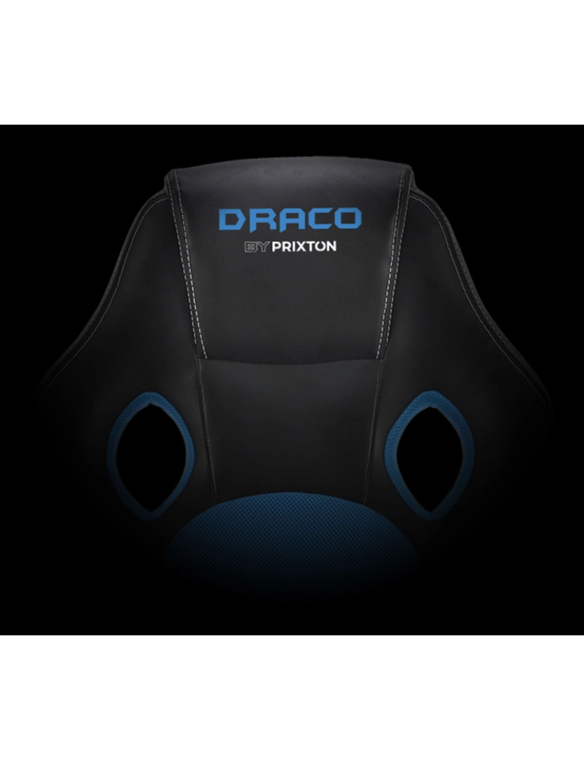 imagem de Cadeira Gaming PRIXTON Draco - Azul e Preto4