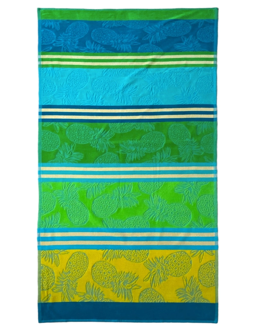 Le Comptoir De La Plage - Toalha de praia de veludo Jacquard cinzelado Cancun 90x170 340 g/m²