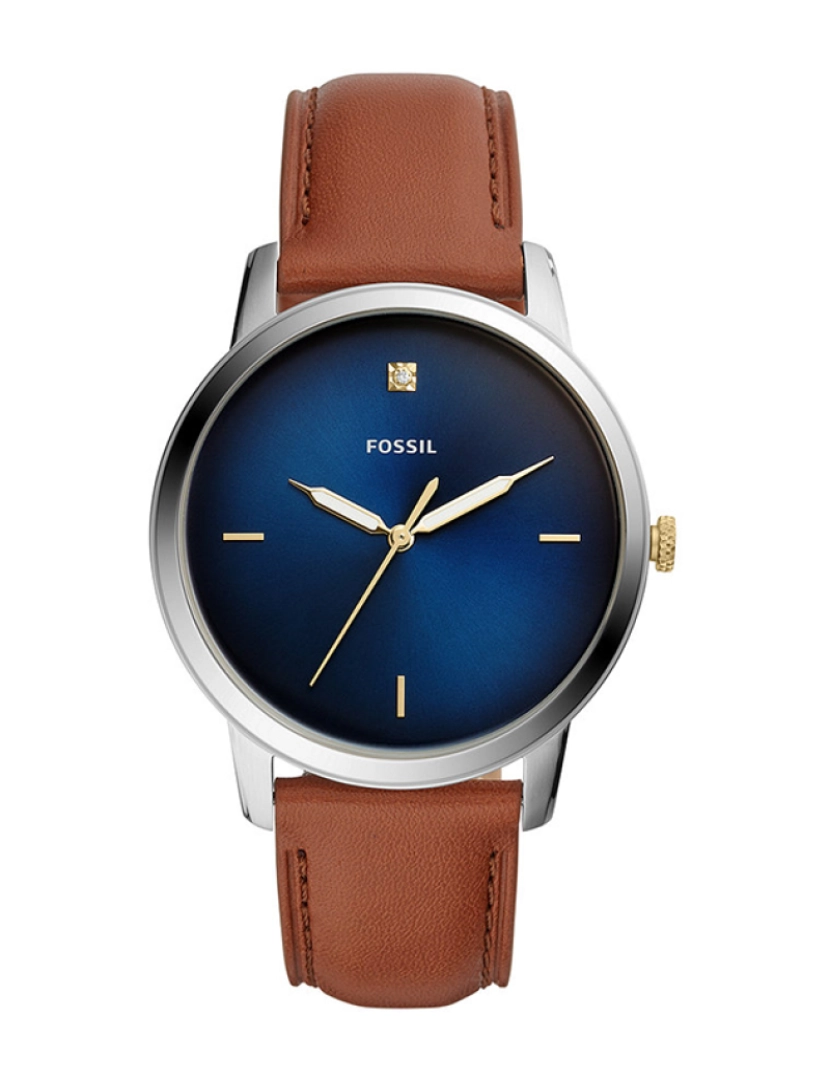 Fossil - Relógio Fossil The Minimalist Carbon Series Homem Prateado 