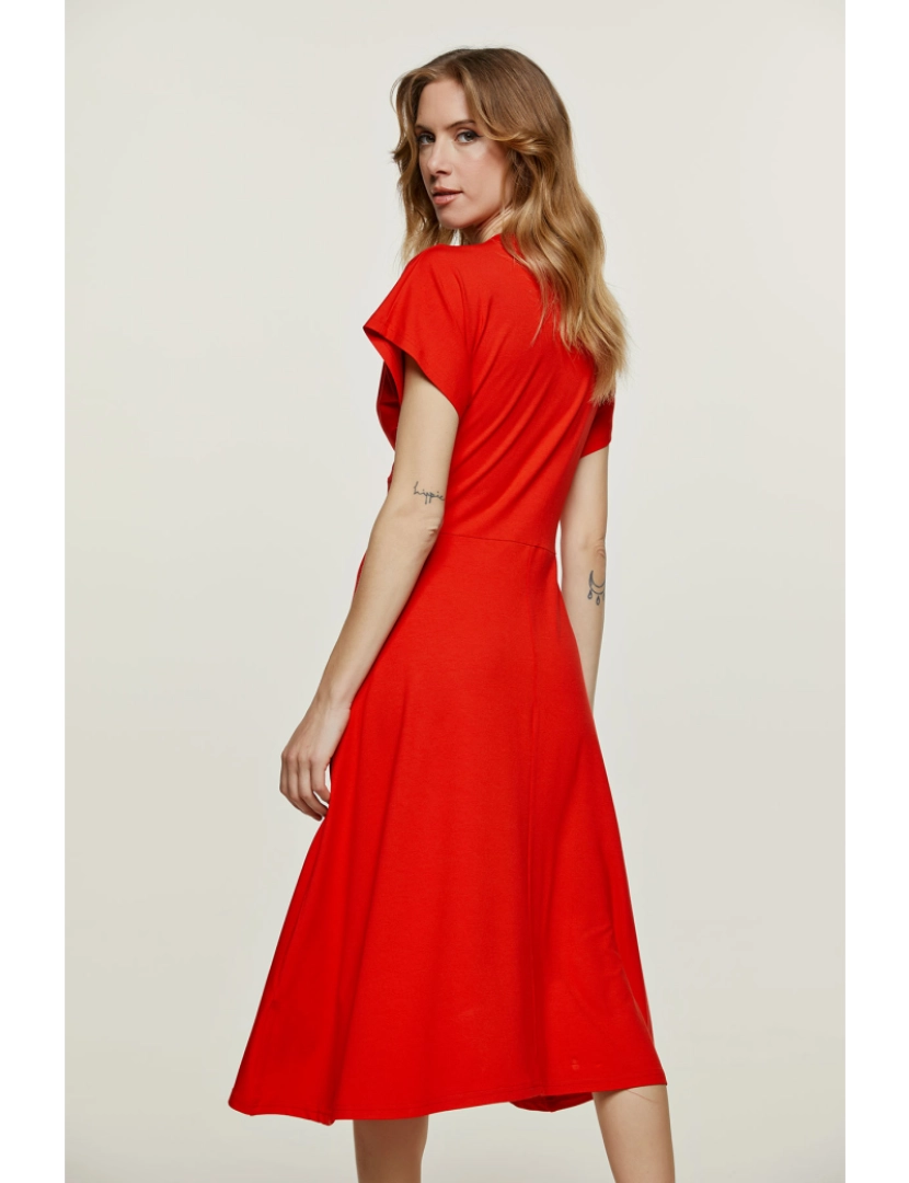 imagem de Red Knot Detalhe Vestido Midi5