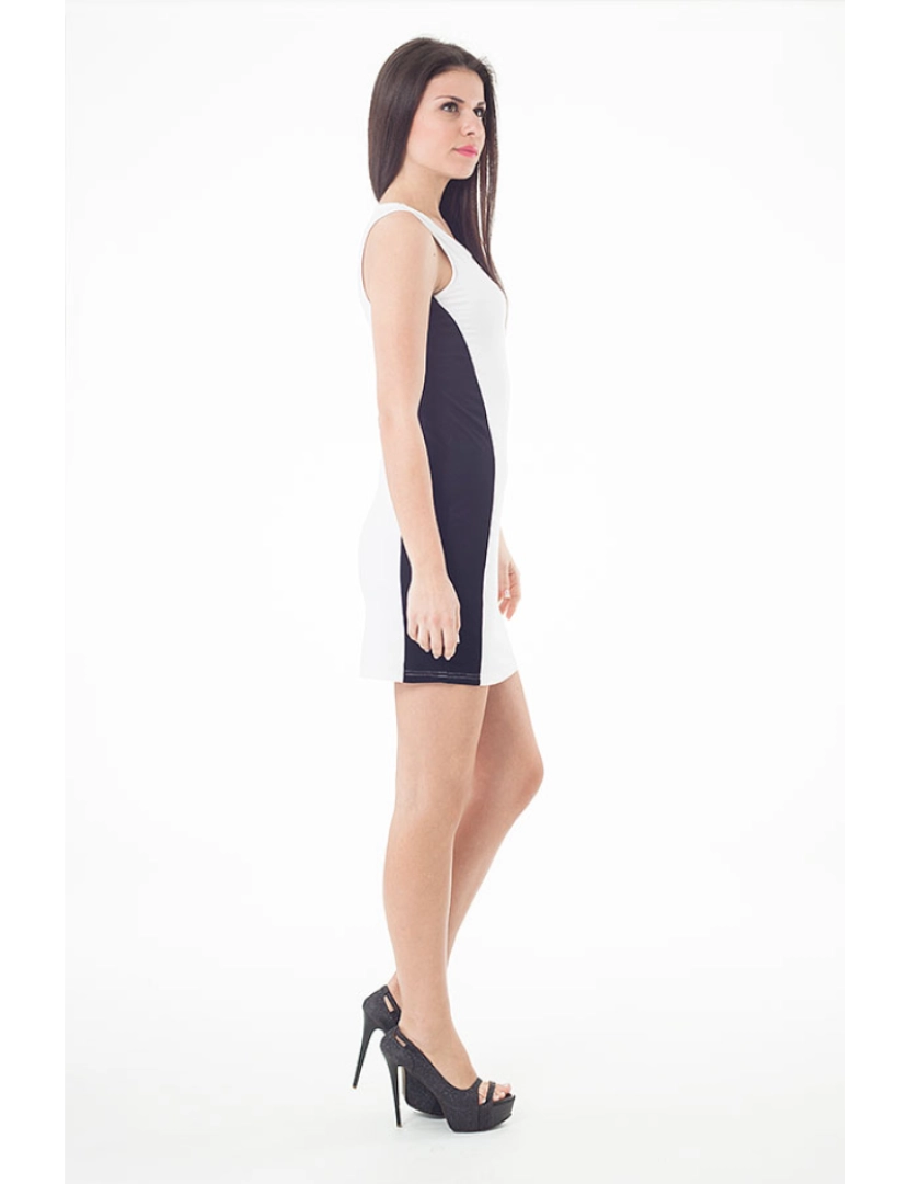 imagem de Dois Tone Bodycon Vestido3