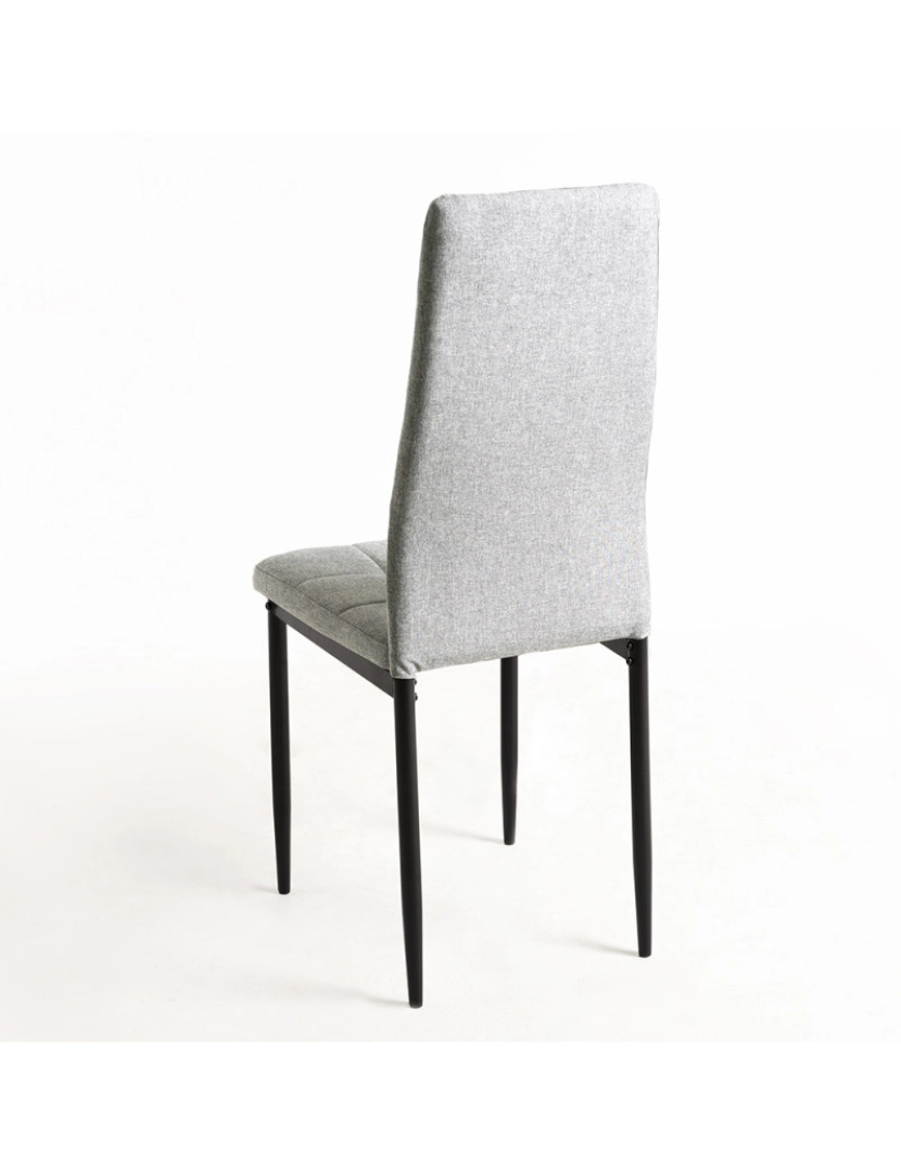 imagem de Pack 4 Cadeiras Lan Tecido - Cinza claro3