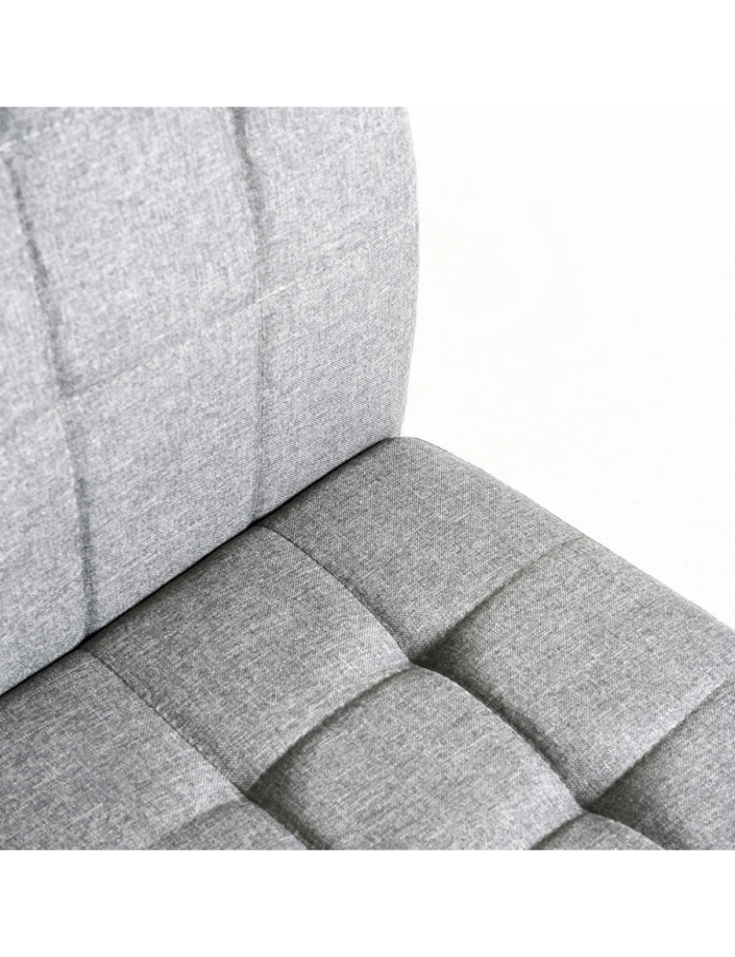 imagem de Pack 4 Cadeiras Lan Tecido - Cinza claro4