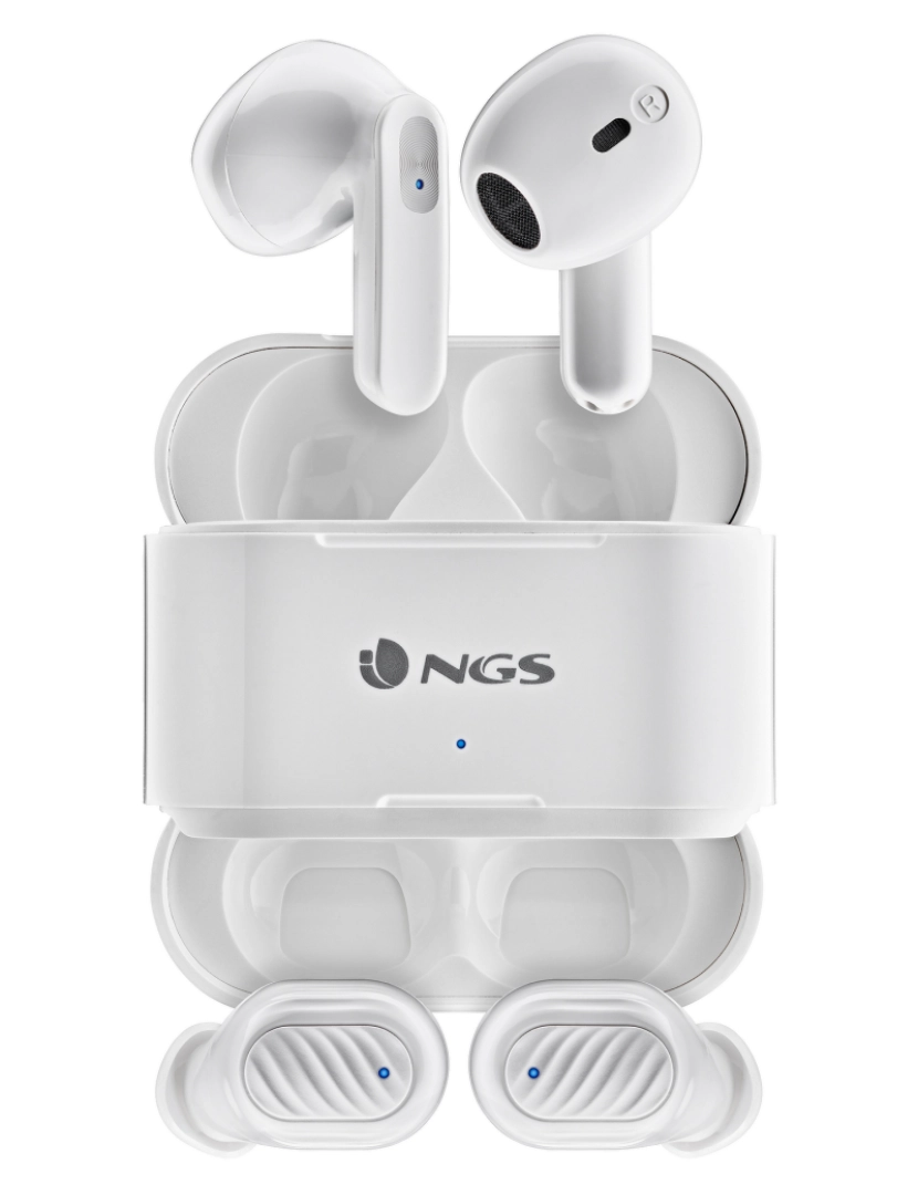 NGS ARTICA DUO WHITE: 2 pares de auriculares sem fios compatíveis
