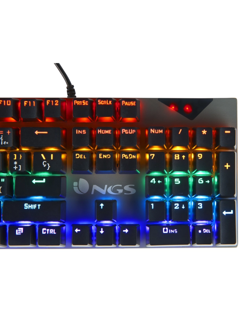 imagem de NGS GKX-500: TECLADO COMPLETO GAMING. ILUMINAÇÃO LED, TECLAS PROGRAMÁVEIS, METÁLICO, ANTIGHOSTING. PS4/ PS5/ XBOX One / XBOX X/S. Plug & Play10